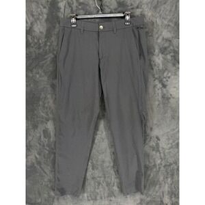 Lululemon Lab Mens Commission Pant‎ Gray Textured Warpstreme Tapered Trousers 33